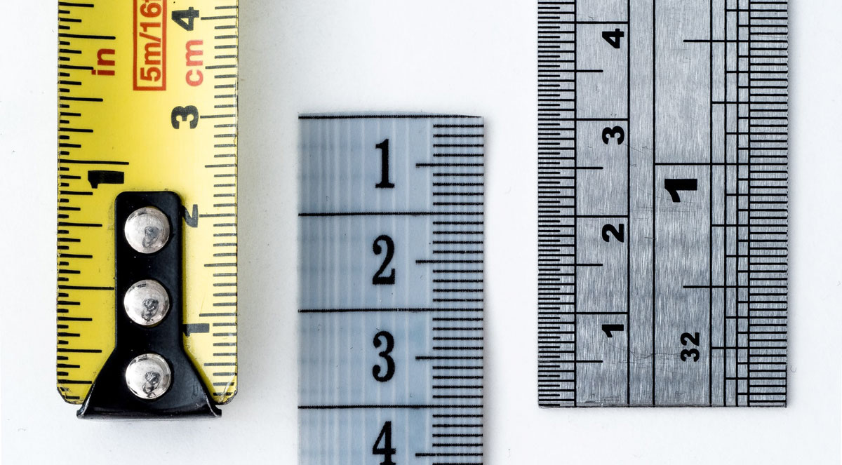 Three different measuring tools