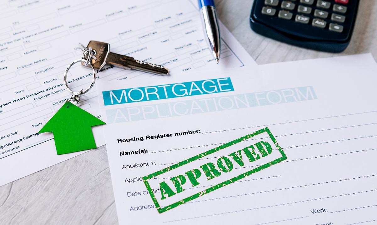 Approved blank of paper for mortgage