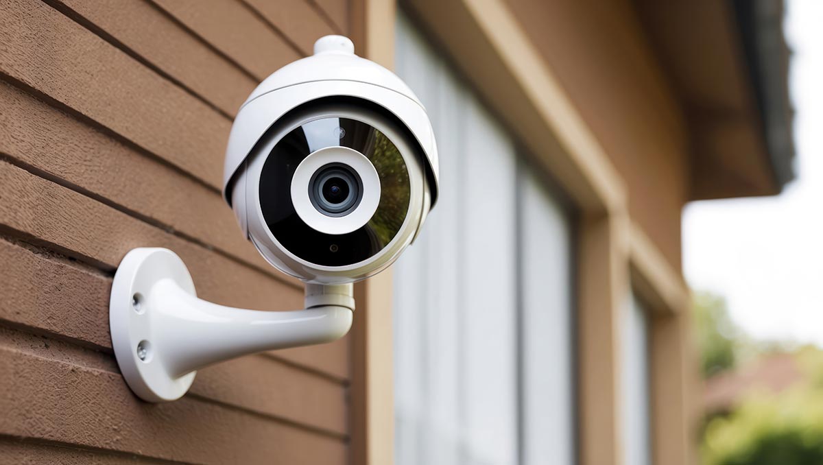 Modern security camera for indoor surveillance and home safety monitoring