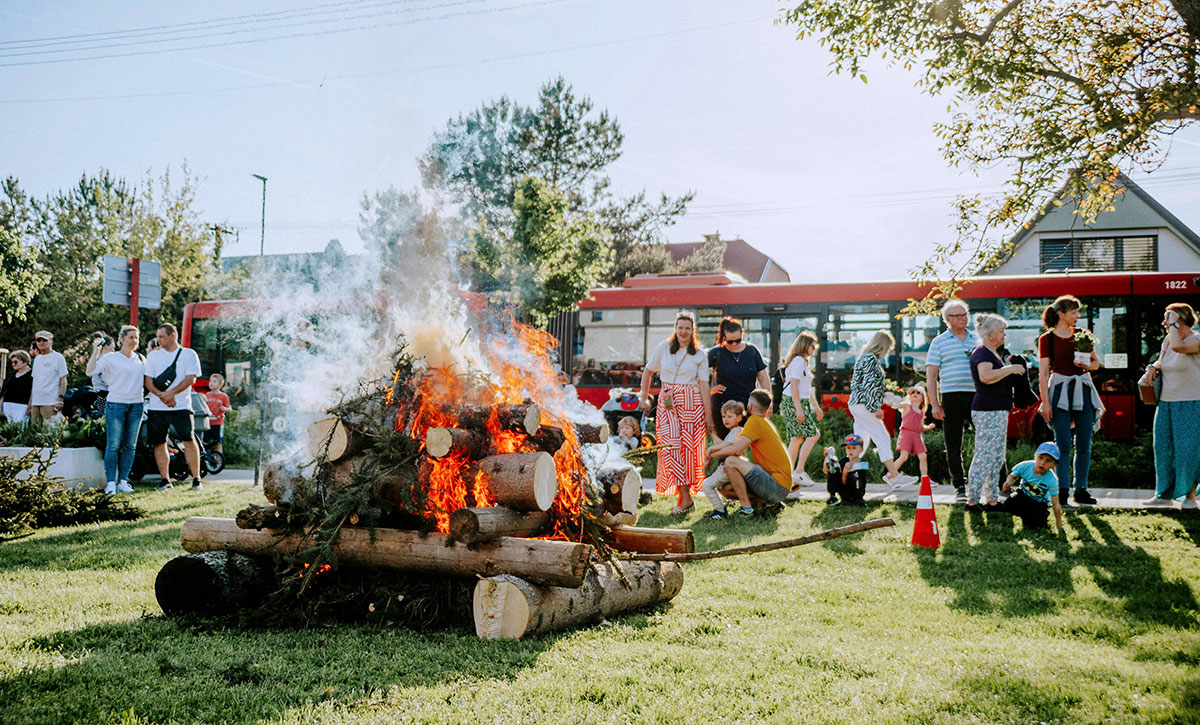 a community gathering